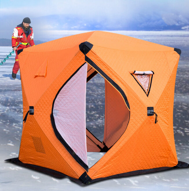 Winter ice fishing tent - Image 6