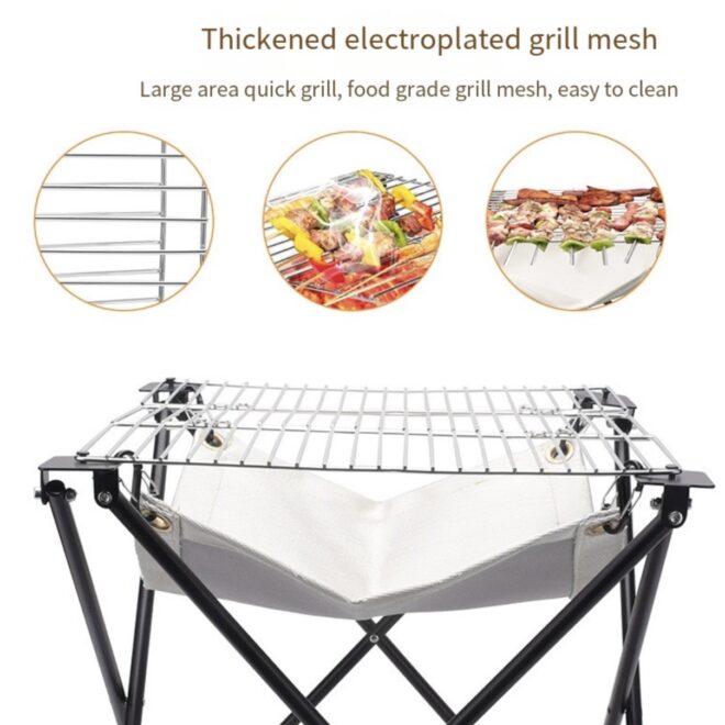 Portable folding outdoor grill - Image 3