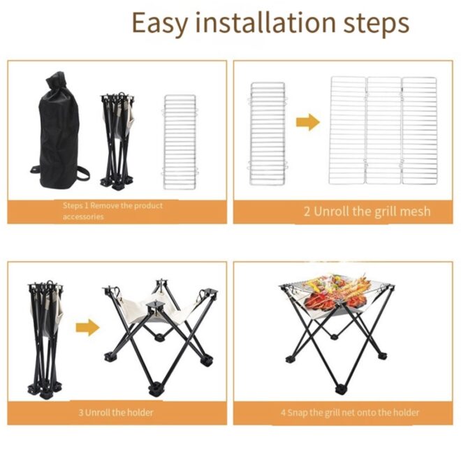 Portable folding outdoor grill - Image 7