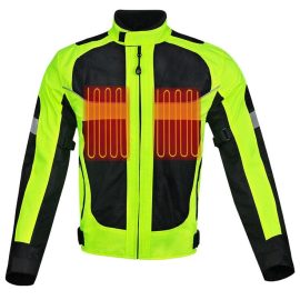 Breathable Waterproof Heated Biking Jacket with Collar