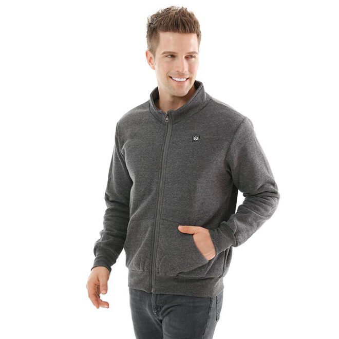 Rechargeable Battery Heated Jacket Winter Infrared Carbon Fiber Polyester/Canvas with Cotton Filling - Image 3