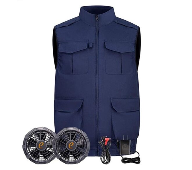 5V USB Powered Cooling Vest Fan Jacket Vest for Men - Perfect for High Temperature Outdoor Work in Summer - Image 4