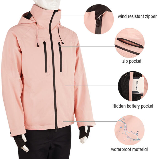 Oversize Cotton Quilted Heated Jacket for Women with Windproof and Breathable Design - Image 5