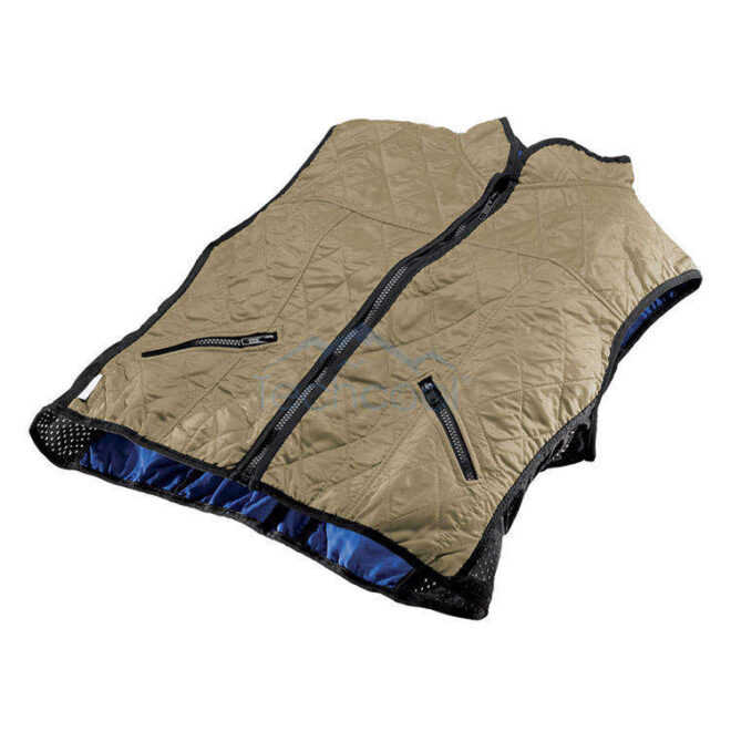 Water activated Evaporative Cooling Vest, Wearer Stays Cool and Dry, Breathable Comfort, Zipper Closure Large - Image 6