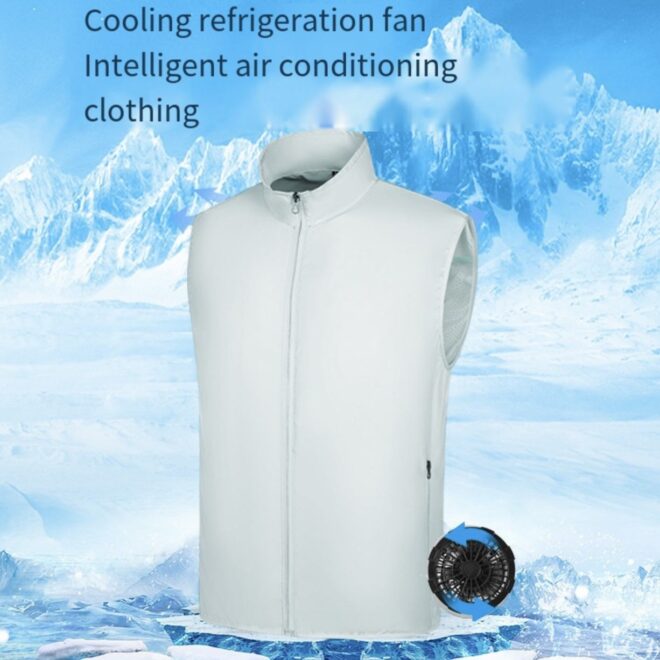 Summer cooling vest air conditioning jacket charging leisure thin sunscreen worker lightweight jacket for wholesale - Image 7