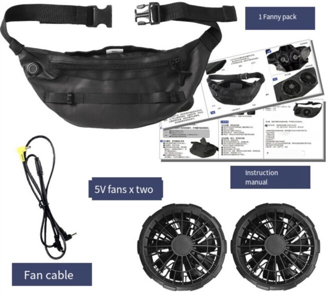 Cooling Sunblock Fan Waist Pack - Image 7