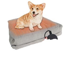 Comfortable Heated Pet Bed with Temperature Control for Lumbar Support and Seat Cushions