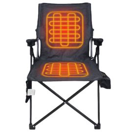 Portable Camping Chair with Heated Feature and Storage Bag for Outdoor Travel