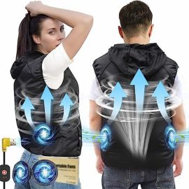 Wearable Air Conditioner Jacket Shirt for Men and Women Battery Powered Cooling Jacket And Cooling Vest for Summer