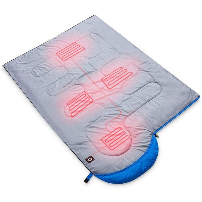 Outdoor Camping Sleeping Bag Portable Electric Heated Sleeping Bag for Outdoor Camping and Hiking - Image 2
