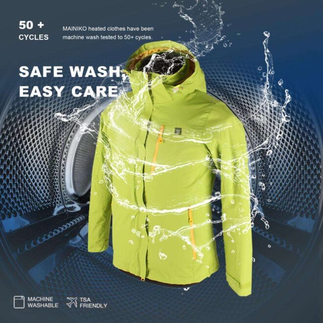 USB Rechargeable Heated Fleece Jacket with Custom Logo Cotton Filling and Nylon Lining Jacket heated for men - Image 7