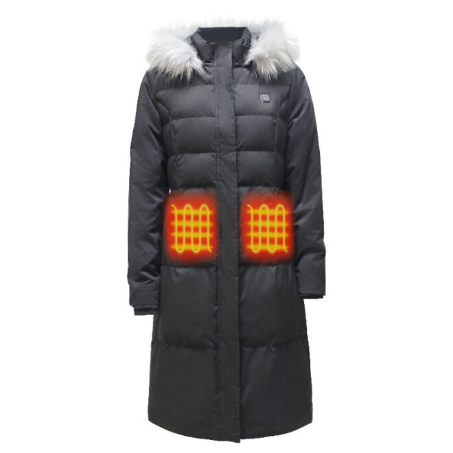 Down Feather Lightweight Winter Custom Logo Heated Jacket