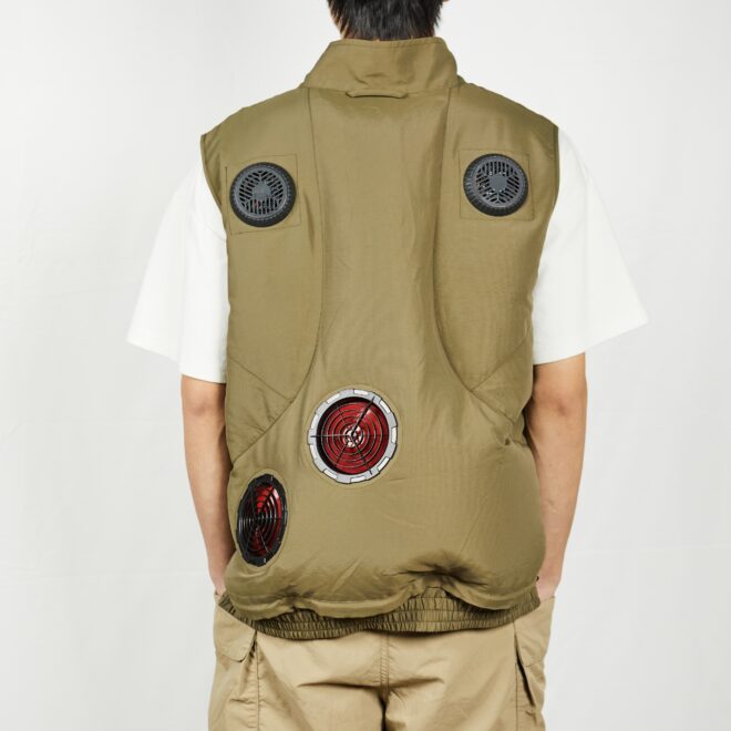Wearable Cooling Vest with 2 Semiconductor Modules and Quiet Turbo Fans – Stay Cool in Extreme Summer Heat