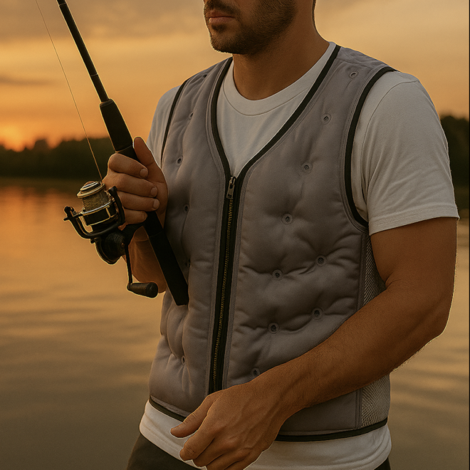 Water-Cooled Cooling Vest for Heat Relief – Ice Pack Compatible Outdoorsmen for Hot Weather - Image 5