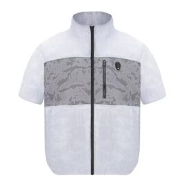 Cooling Fan Jacket with LED Light – Portable Air Conditioned Shirt for Summer Outdoor Work, Night Fishing, Hiking, and Camping