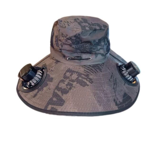 Solar-Powered Dual Fan Sun Hat – Wide Brim UV Protection Cooling Hat for Hiking, Fishing & Outdoor Activities - Image 7