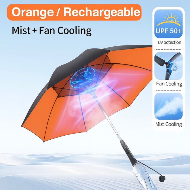 Multifunction Fan Umbrella – Cooling, UV Protection & Windproof - Image 5