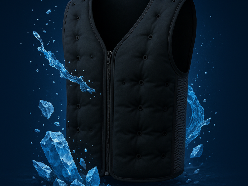Cooling vest for construction and outdoor work