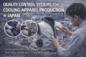 Cooling apparel Japan production requires more than functional design.