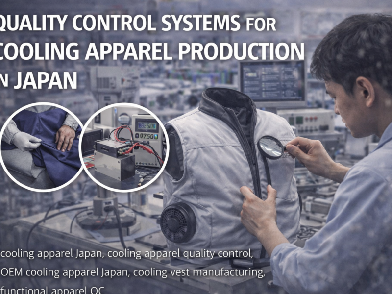 Cooling apparel Japan production requires more than functional design.